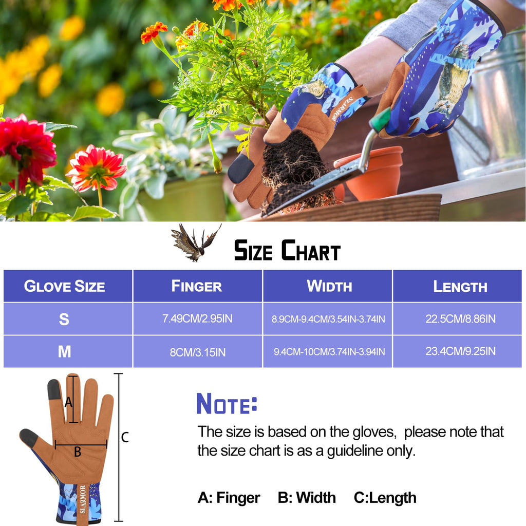 Women's-Gardening-Gloves Thoughtful Gardening-Gifts-for-Women, Microfiber Material With Touchscreen Function, Ideal For Garden Work, Cleaning, Camping & Landscaping