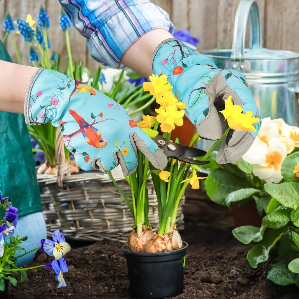 Women's-Gardening-Gloves Thoughtful Gardening-Gifts-for-Women, Microfiber Material With Touchscreen Function, Ideal For Garden Work, Cleaning, Camping & Landscaping