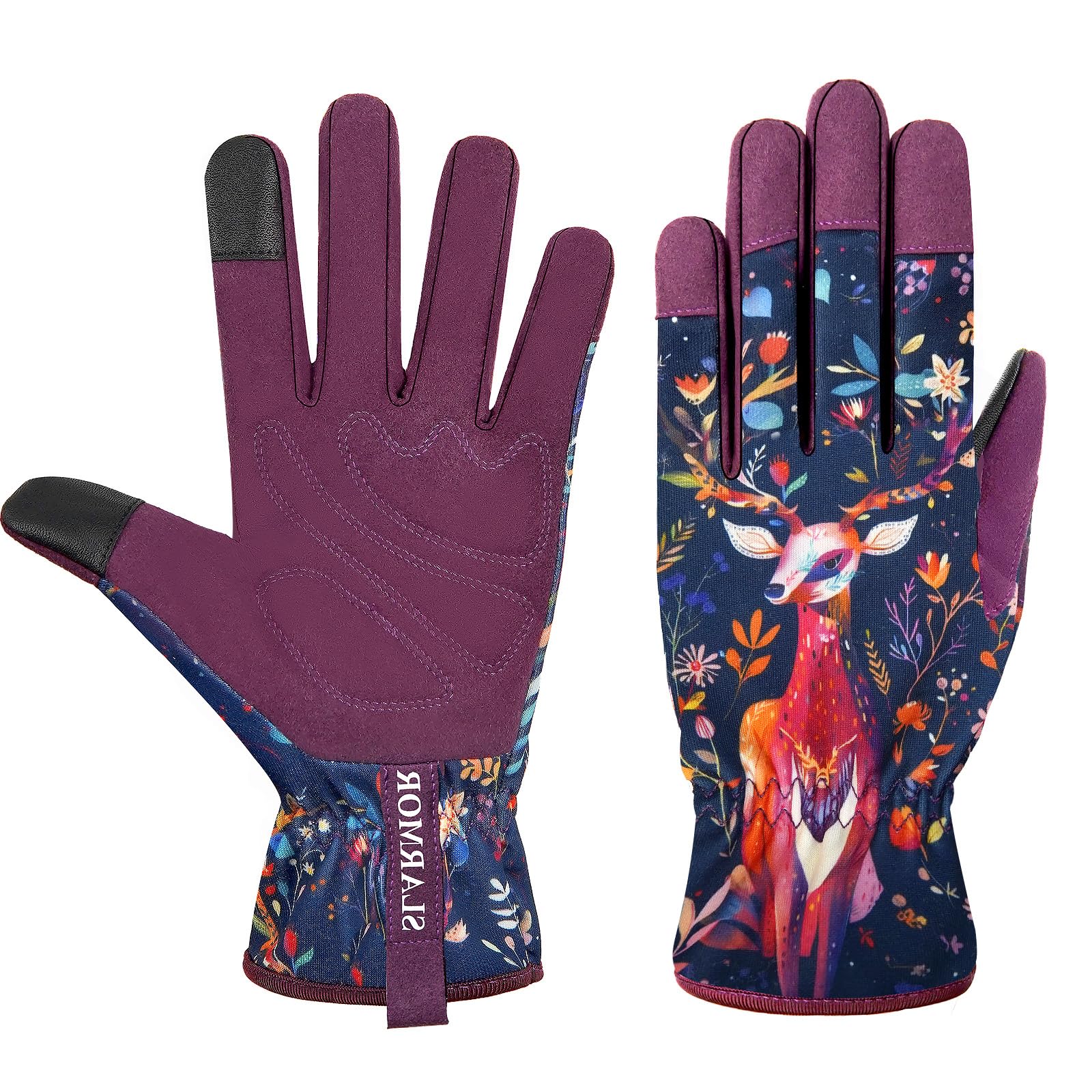 Women's-Gardening-Gloves Thoughtful Gardening-Gifts-for-Women, Microfiber Material With Touchscreen Function, Ideal For Garden Work, Cleaning, Camping & Landscaping
