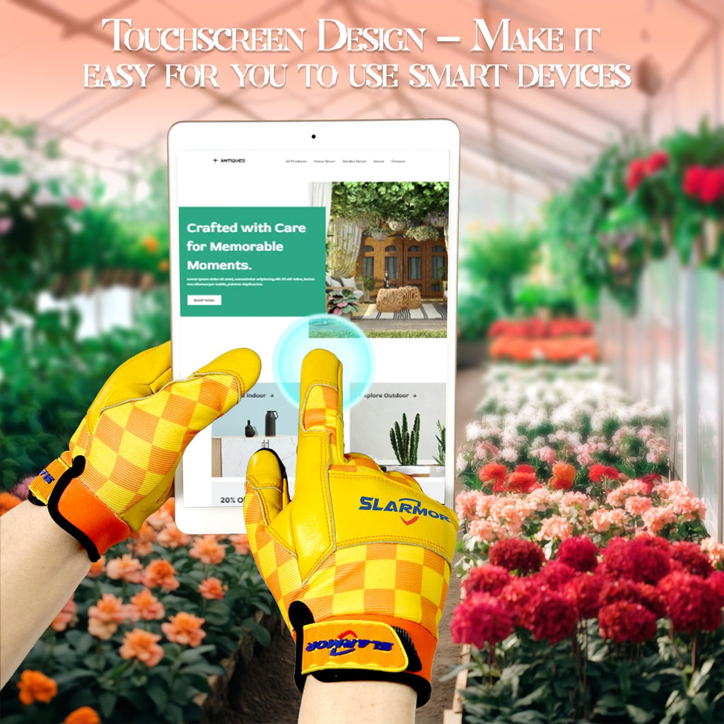 Women's-Gardening-Gloves Thoughtful Gardening-Gifts-for-Women, Microfiber Material With Touchscreen Function, Ideal For Garden Work, Cleaning, Camping & Landscaping