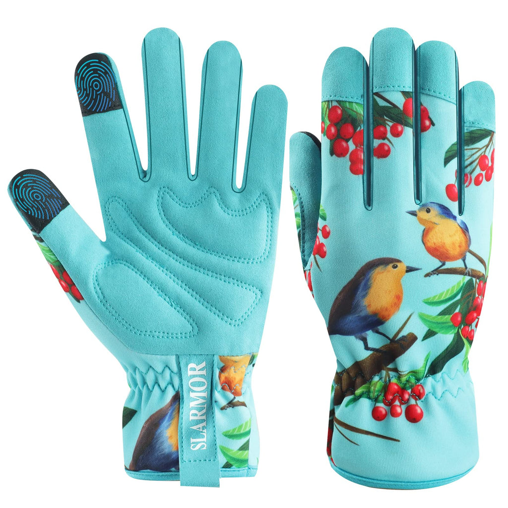 Women's-Gardening-Gloves Thoughtful Gardening-Gifts-for-Women, Microfiber Material With Touchscreen Function, Ideal For Garden Work, Cleaning, Camping & Landscaping