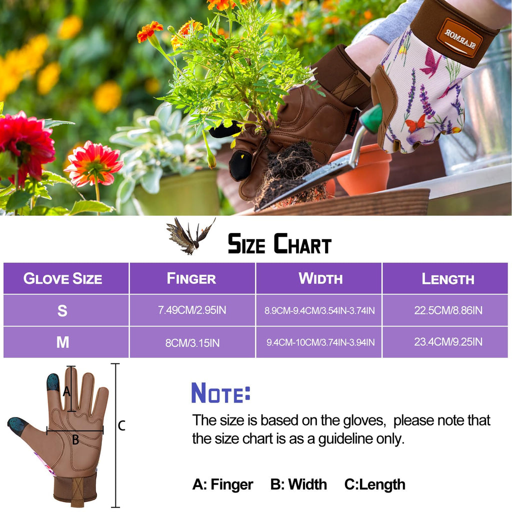 Women's-Gardening-Gloves Thoughtful Gardening-Gifts-for-Women, Microfiber Material With Touchscreen Function, Ideal For Garden Work, Cleaning, Camping & Landscaping