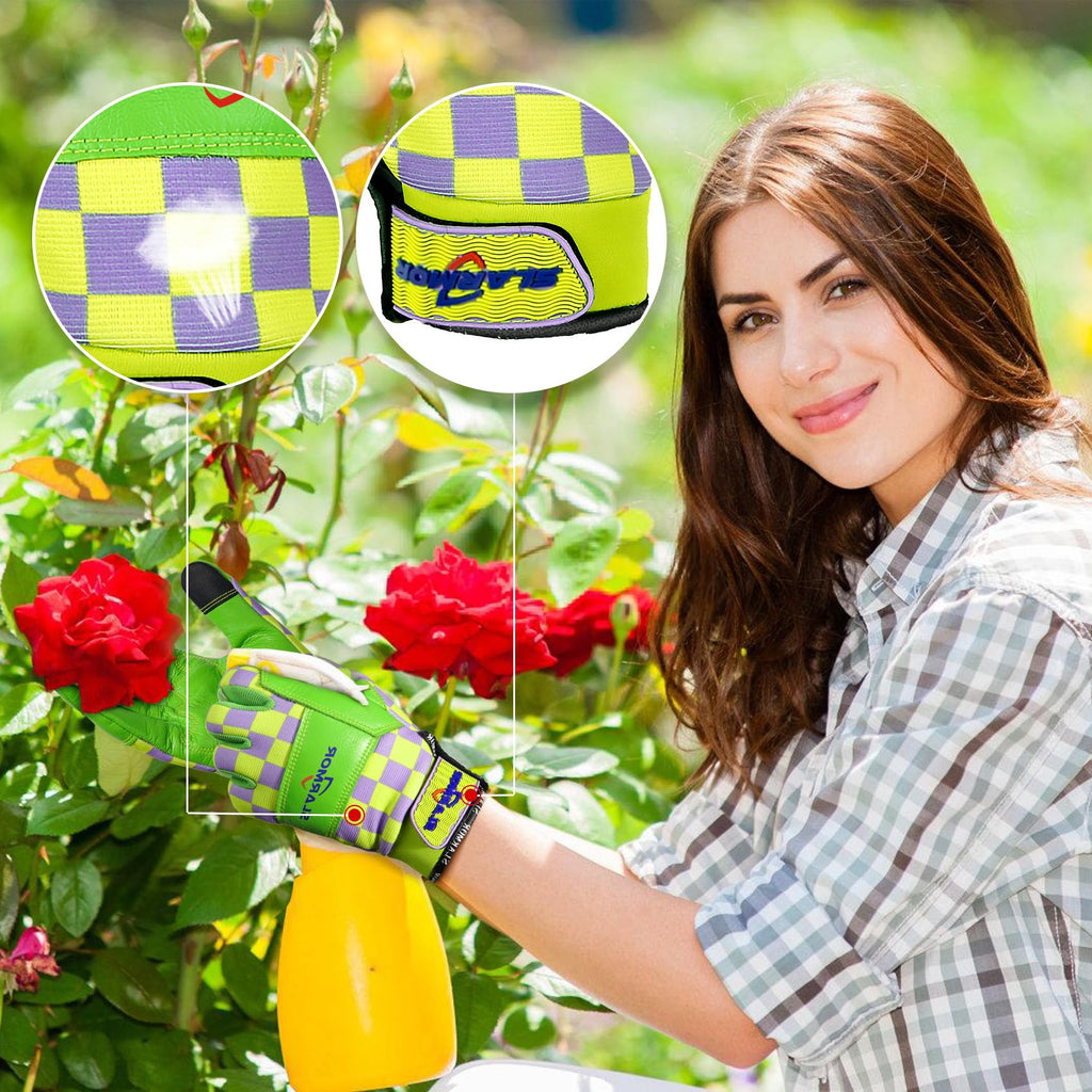 Women's-Gardening-Gloves Thoughtful Gardening-Gifts-for-Women, Microfiber Material With Touchscreen Function, Ideal For Garden Work, Cleaning, Camping & Landscaping
