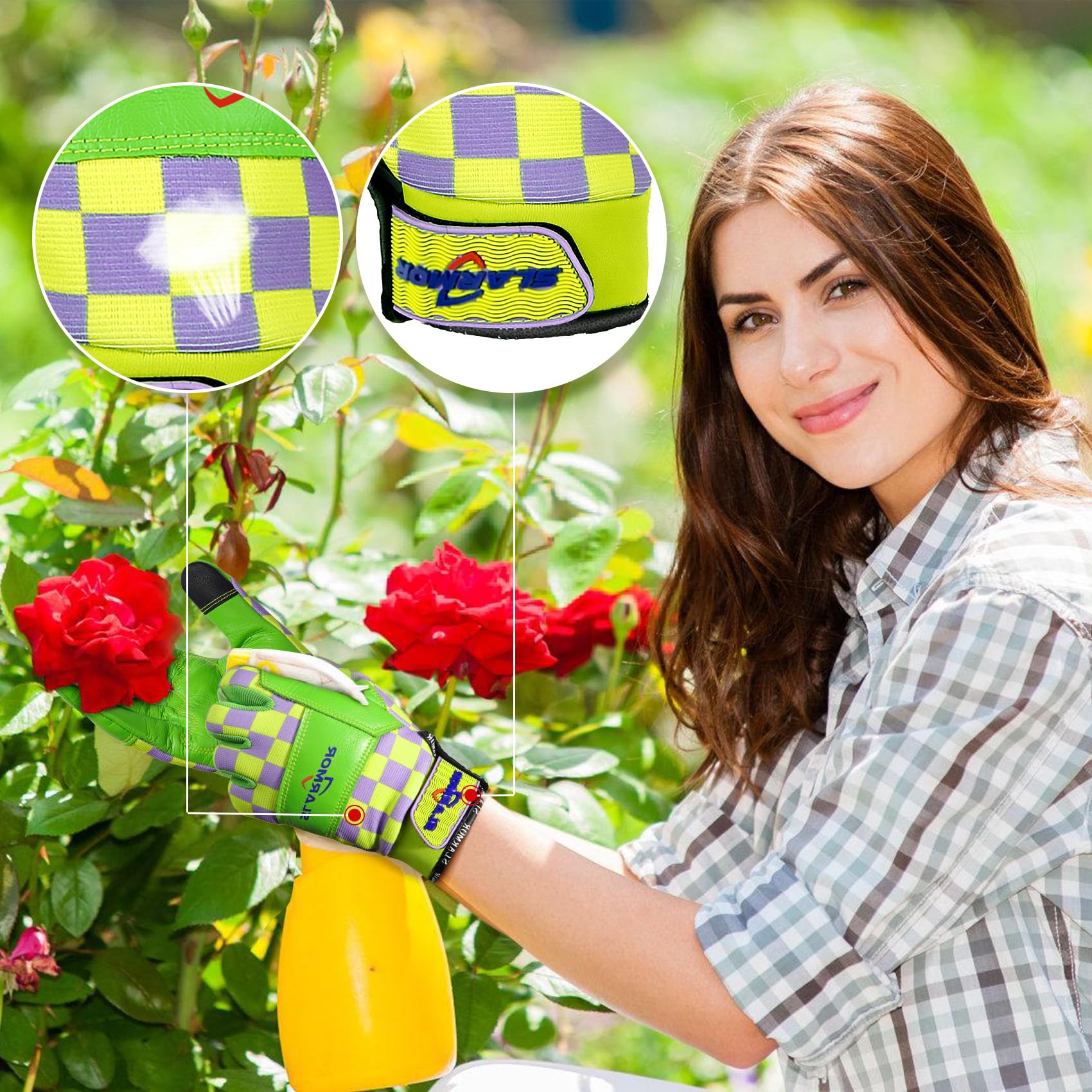 Women's-Gardening-Gloves Thoughtful Gardening-Gifts-for-Women, Microfiber Material With Touchscreen Function, Ideal For Garden Work, Cleaning, Camping & Landscaping