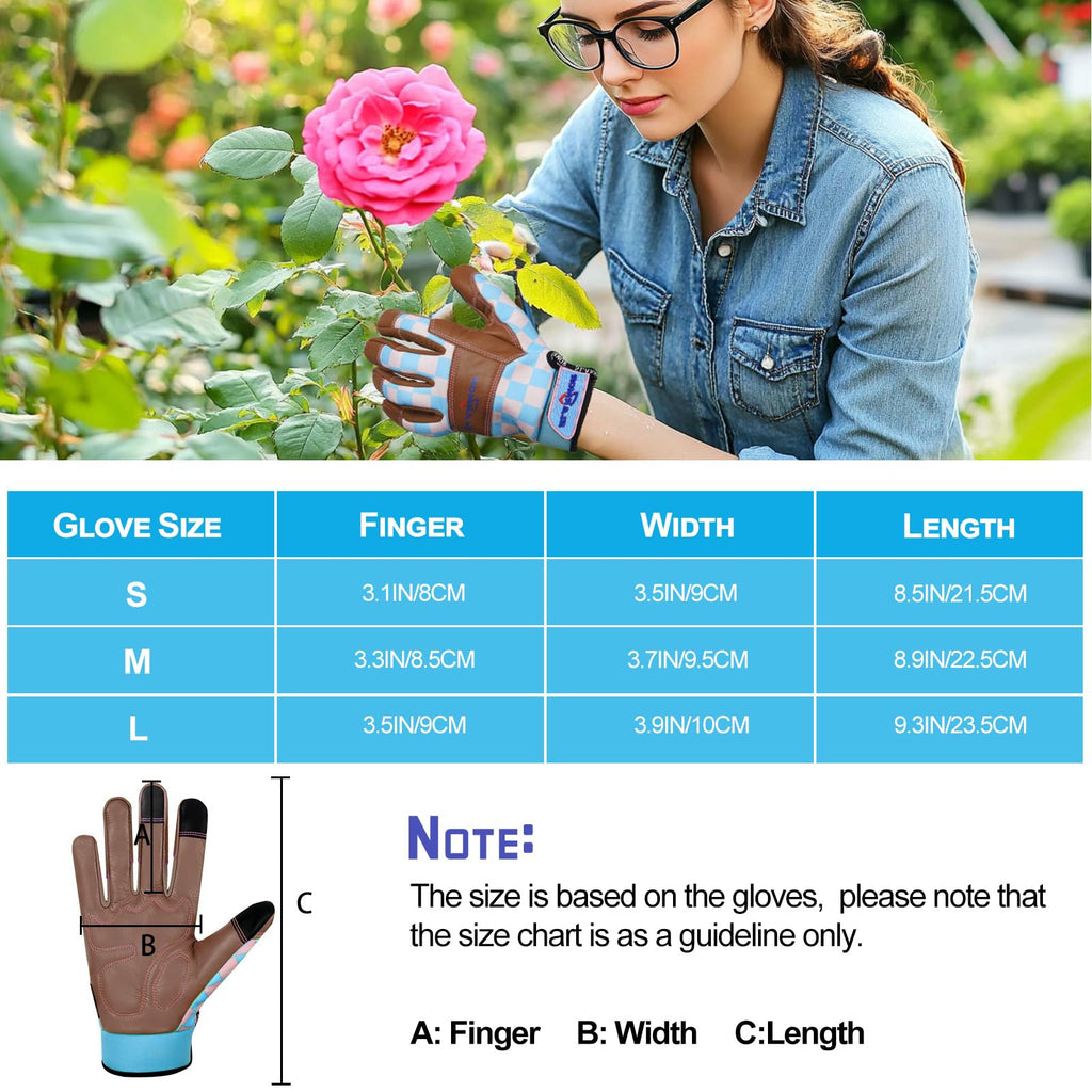 Women's-Gardening-Gloves Thoughtful Gardening-Gifts-for-Women, Microfiber Material With Touchscreen Function, Ideal For Garden Work, Cleaning, Camping & Landscaping
