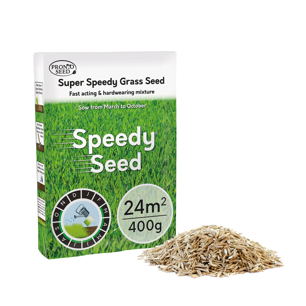 Pronto Seed Premium Grass Seed 1.4 kg - Fast Growing, Hard-Wearing - Covers 84m² for Lawns & Overseeding - DEFRA Approved & Tailored for UK Climate (1.4kg)