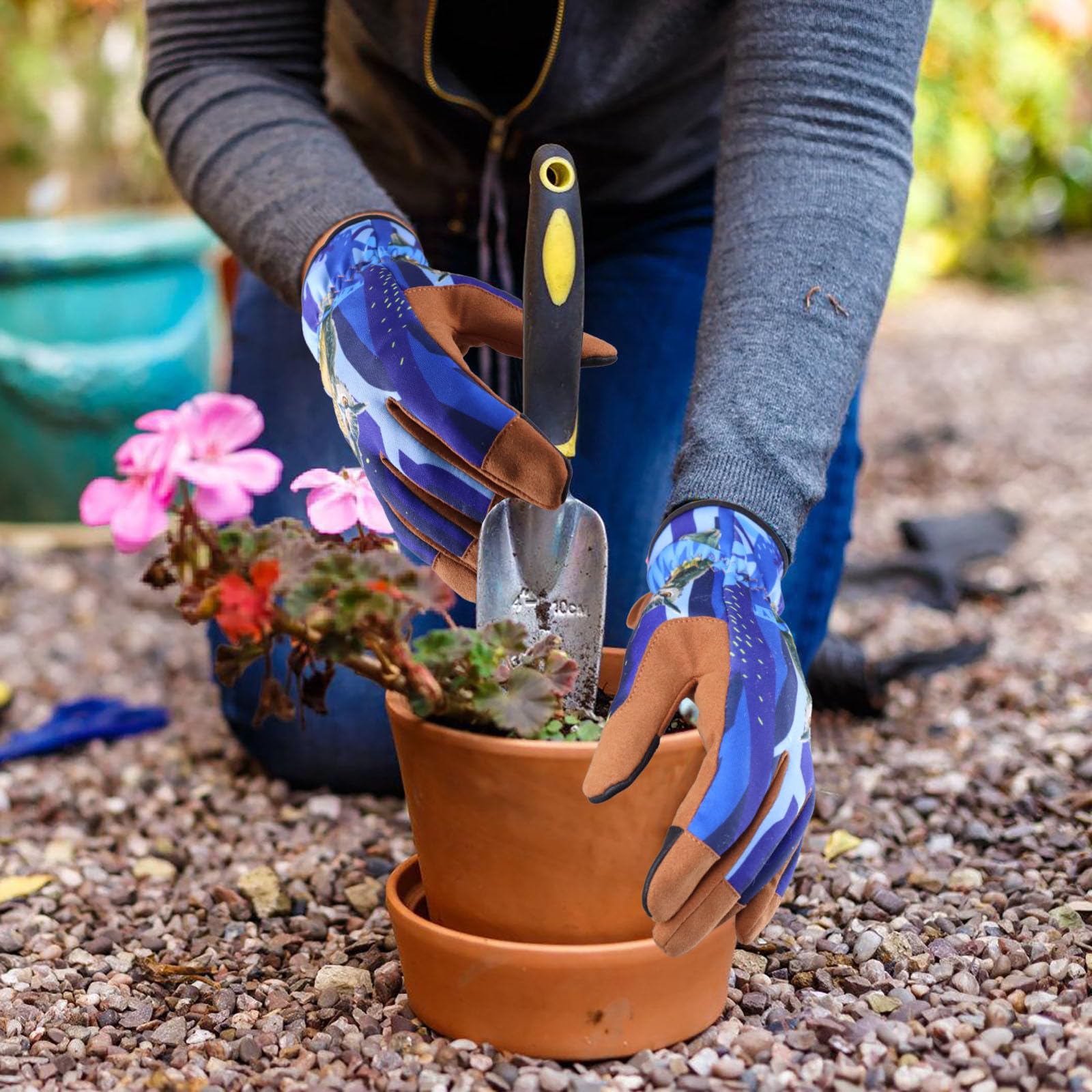 Women's-Gardening-Gloves Thoughtful Gardening-Gifts-for-Women, Microfiber Material With Touchscreen Function, Ideal For Garden Work, Cleaning, Camping & Landscaping