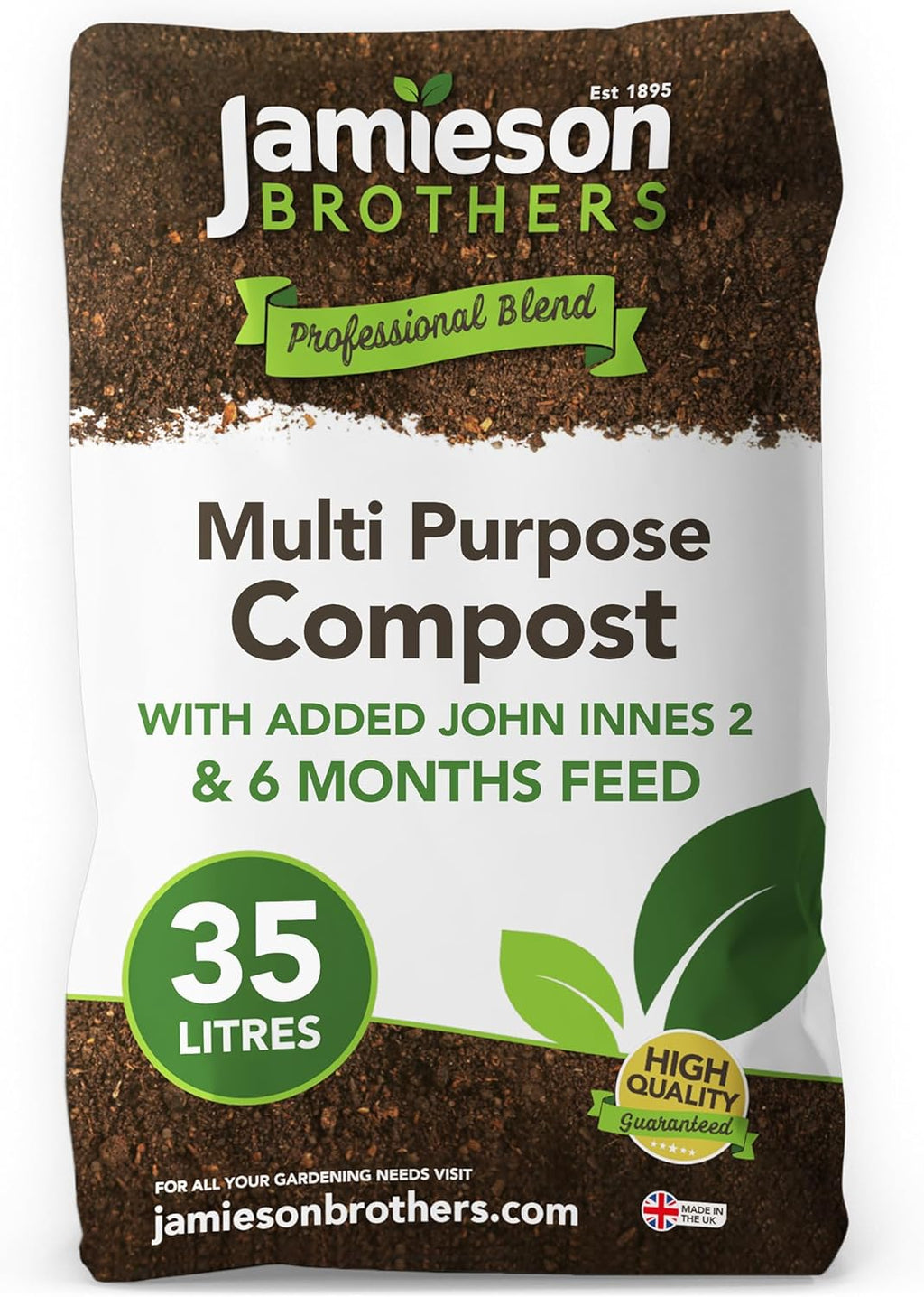 Multi Purpose Compost with added John Innes No. 2 – Pallet of 70 x 35L Bags – Kerbside Delivery Only