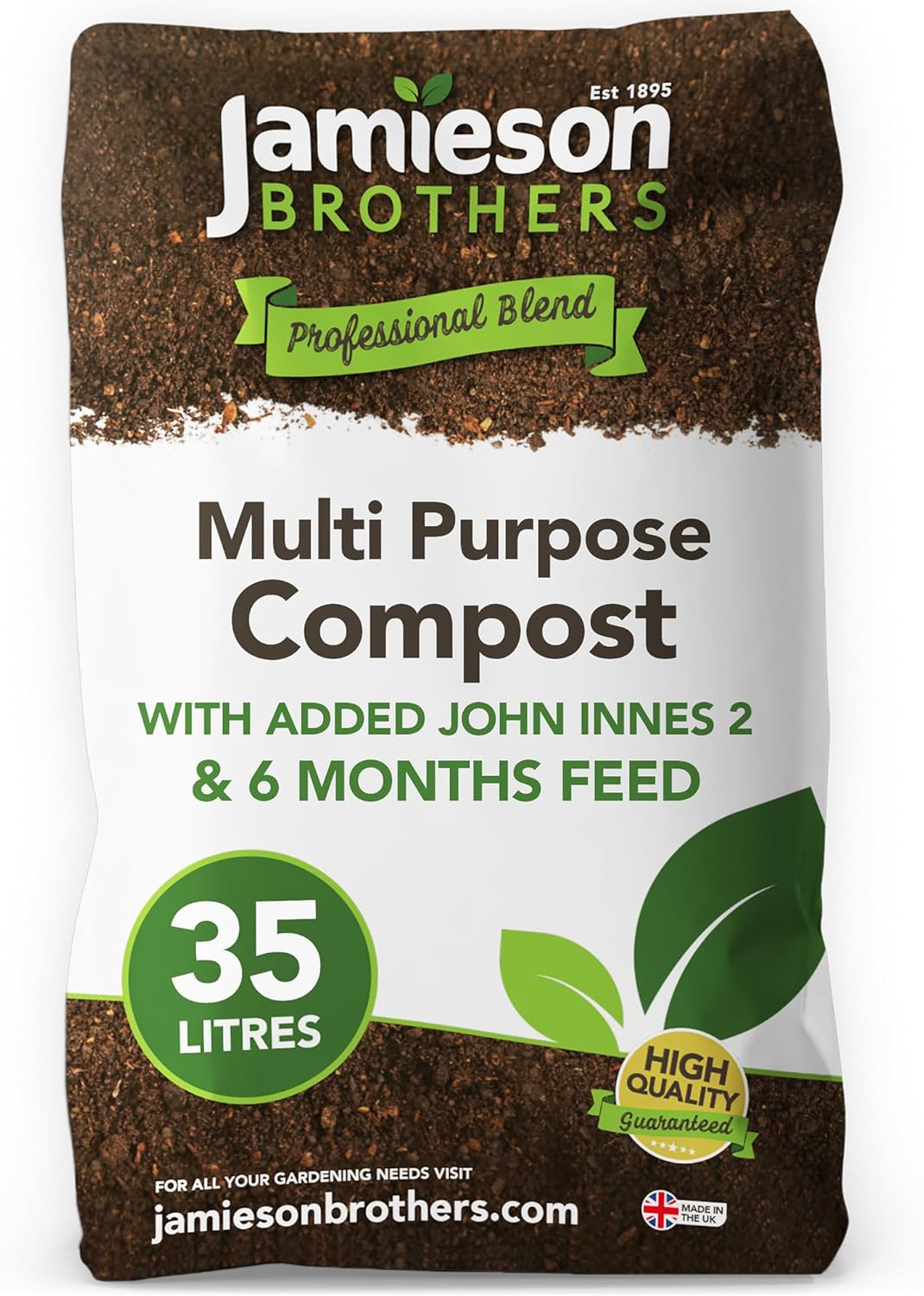 Multi Purpose Compost with added John Innes No. 2 – Pallet of 70 x 35L Bags – Kerbside Delivery Only