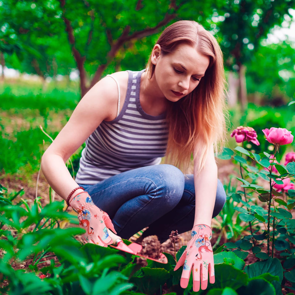 Women's-Gardening-Gloves Thoughtful Gardening-Gifts-for-Women, Microfiber Material With Touchscreen Function, Ideal For Garden Work, Cleaning, Camping & Landscaping