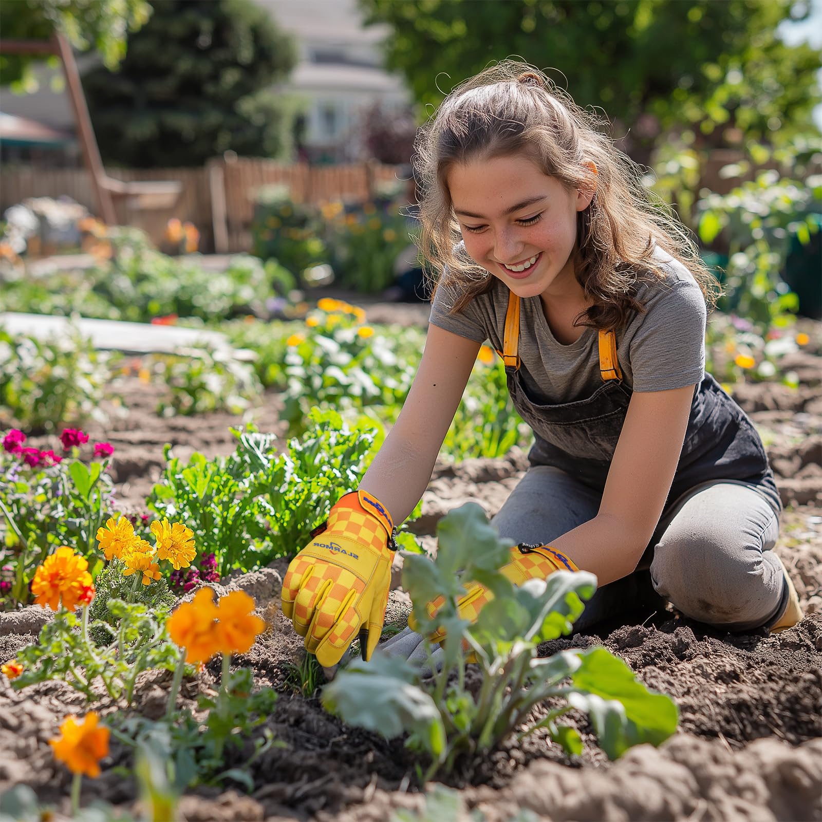 Women's-Gardening-Gloves Thoughtful Gardening-Gifts-for-Women, Microfiber Material With Touchscreen Function, Ideal For Garden Work, Cleaning, Camping & Landscaping