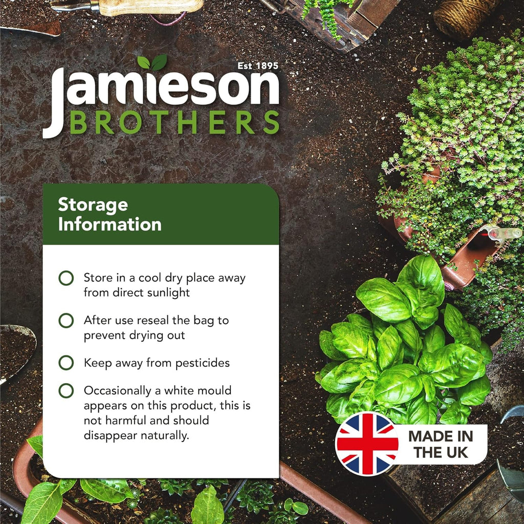 Seed Sowing, Cutting & Planting Compost 60L - Specially Formulated For Germinating Seedlings & Planting Cuttings - Professional Blend which has 6 months feeding as standard - By Jamieson Brothers