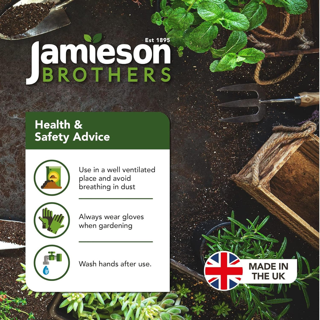 Seed Sowing, Cutting & Planting Compost 60L - Specially Formulated For Germinating Seedlings & Planting Cuttings - Professional Blend which has 6 months feeding as standard - By Jamieson Brothers