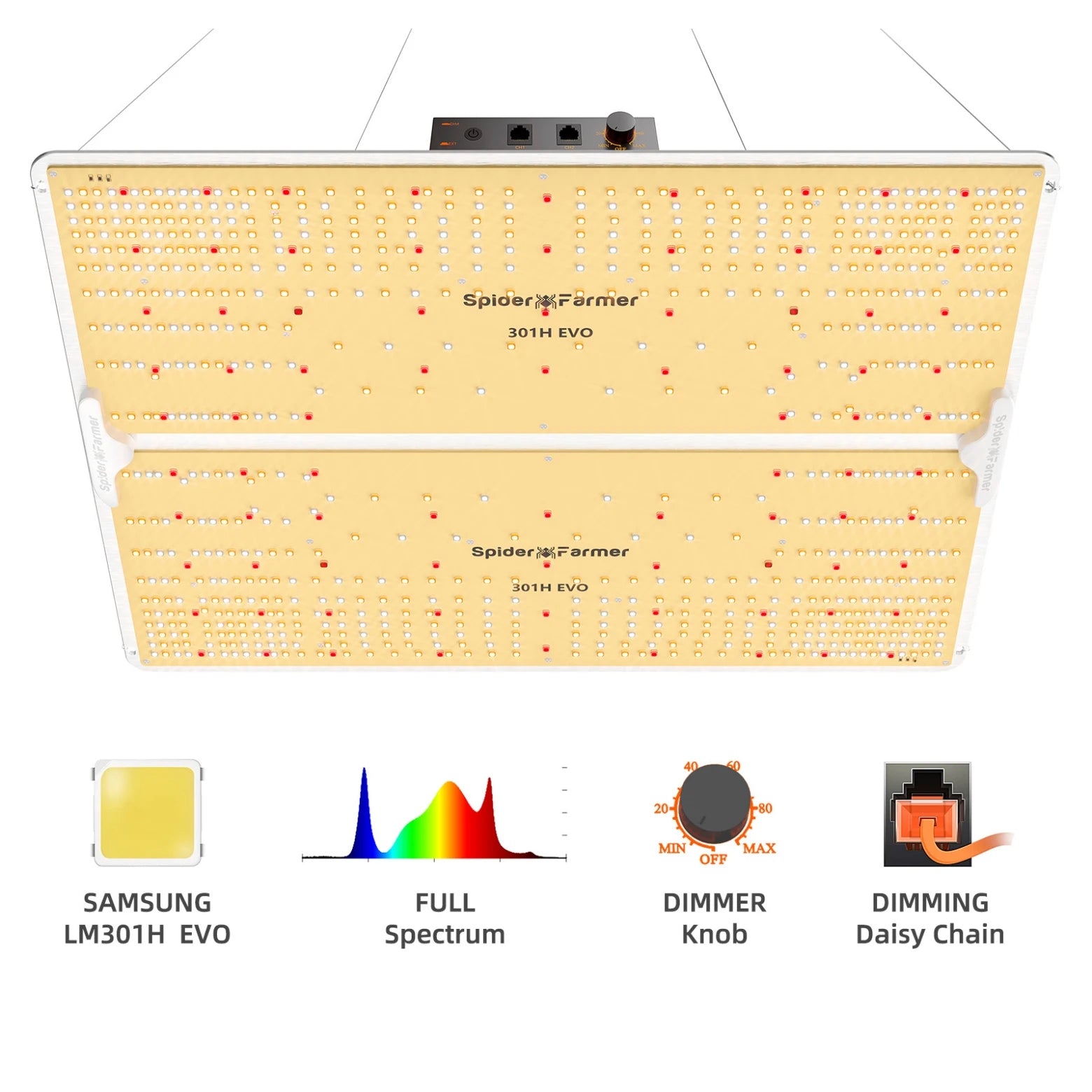 Spider Farmer SF Series LED Grow Light Dimmable SF1000 2000 4000 Full Spectrum Sunlike Phytolamp for Hydroponics Grow Tent
