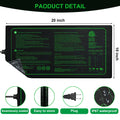 Two-pack 20x10Inch Seedling Heat Mat Waterproof Plant Heating Pad for Germination Brewing  Indoor Propagation