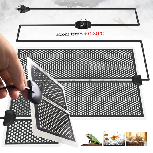 5-20W Garden Seedlings Heating Pad with Adjustment Temperature Farm Reptile Heat Mat for Tortoise Snakes Lizard Warm Equipment